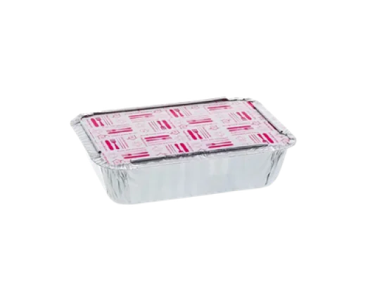 Envaces de aluminio con tapas 